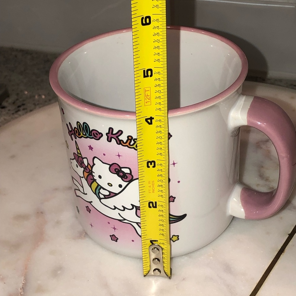 ✨NWT✨ Hello Kitty Sanrio Unicorn Sparkle Glitter Ceramic Mug - Picture 4 of 6